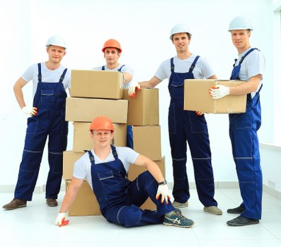 Holloway Removals team preparing for furniture transportation