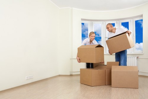 Efficient unpacking services in a new home