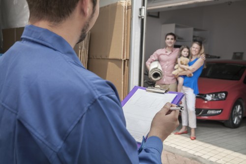 Happy customers after a successful move with Holloway Removals