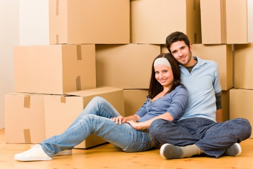 Satisfied customers after a successful move with Holloway Removals